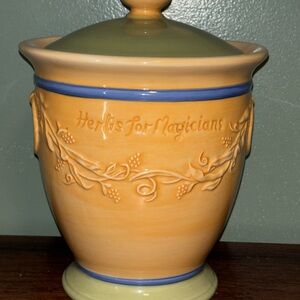 Pfaltzgraff Pistoulet Herbs for Magicians Sugar Canister